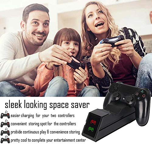 PS4 Controller Charger Stand Dual Charging Station Status Display