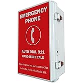 LeCall Emergency Phone Box/Outdoor Emergency Phone/Pool Phone/Emergency Dialer, Auto Dial 911 and Handsfree Talk, IP66 Water Proof, TEP331PB