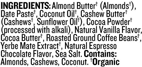 PROBAR - Organic Plant-Based Almond Butter - Koka Moka + Yerba Mate Caffeine - USDA Organic, Gluten Free, Non-GMO Project Verified, 5g Protein - Pack of 10