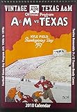 Vintage Texas A&M Aggies 2018 College Football Calendar: Football Game-day Program Art: 1900s to 197 by 