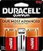 Duracell - Quantum 9V Alkaline Batteries - long lasting, all-purpose 9 Volt battery for household and business - 2 count