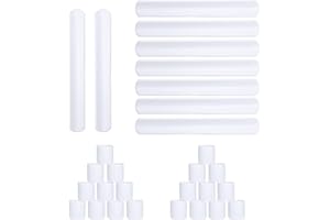 HappyHapi 42 Pack Slap Bracelets White, 8.7 x 1.2 Inch DIY Slap Bands Party Favors for Birthday,Halloween,Christmas, Blank Soft Wristband School Craft Projects, DIY Painting, Corsage, Vinyl Wrapping