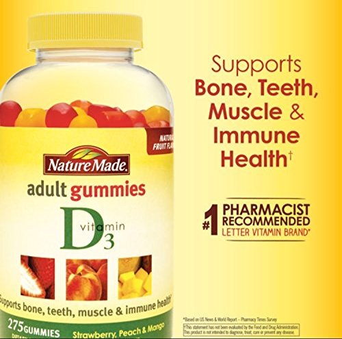Nature Made Vitamin D3  Adult Gummies - 275 Gummies
