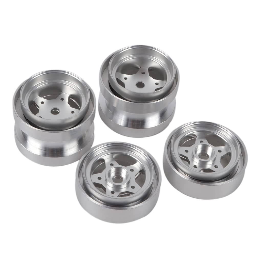 thumbnail image 2 of Tough 1.9" Aluminum Beadlock RC Wheels - 4-Pack For Axial SCX10, TRX4 Crawlers & More 2 of 13