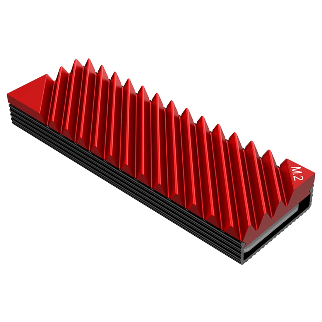 One enjoy M.2 Heatsink Cooler, NVMe M.2 2280 SSD Double-Sided Heat Sinks with Silicone Thermal Pad for PC/PS5 (Red)