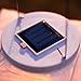 Set of 2 White Outdoor Rhombus Shaped Roby Solar Lanterns