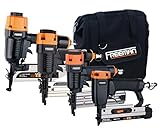 Freeman Pneumatics P4FNCB Nailer Combo Kit Nailer Ergonomic & Lightweight Pneumatic Nail Gun Set with Finish Nailer