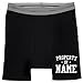 Custom Property of Gifts for Him: Hanes Black Boxer Brief Underwear