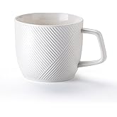 Adewnest Extra Large Ceramic Coffee Mug: 32 oz Oversized Soup Bowl with Handle for Cereal Tea Ice Cream - White Microwave Safe Giant Cup