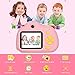 Kids Camera Gifts for 3-9 Year Old Girls,1080P HD Mini Rechargeable Children Shockproof Digital Front and Rear Selfie Camera Child Camcorder Waterproof 2.0” LCD Screen (Pink)