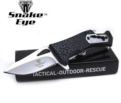 Snake Eye Tactical Every Day Carry Folding Knife Outdoor Survival Pocket Knife Small One Hand Knife Made Of Stainless Steel Blade Bk Amazon Com