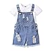 Saeaby Kids Toddler Baby Girl Jeans Denim Jumpsuit Overalls Denim Suspenders Outfit Girls Ripped Jeans for Girls Outfits 2-3T