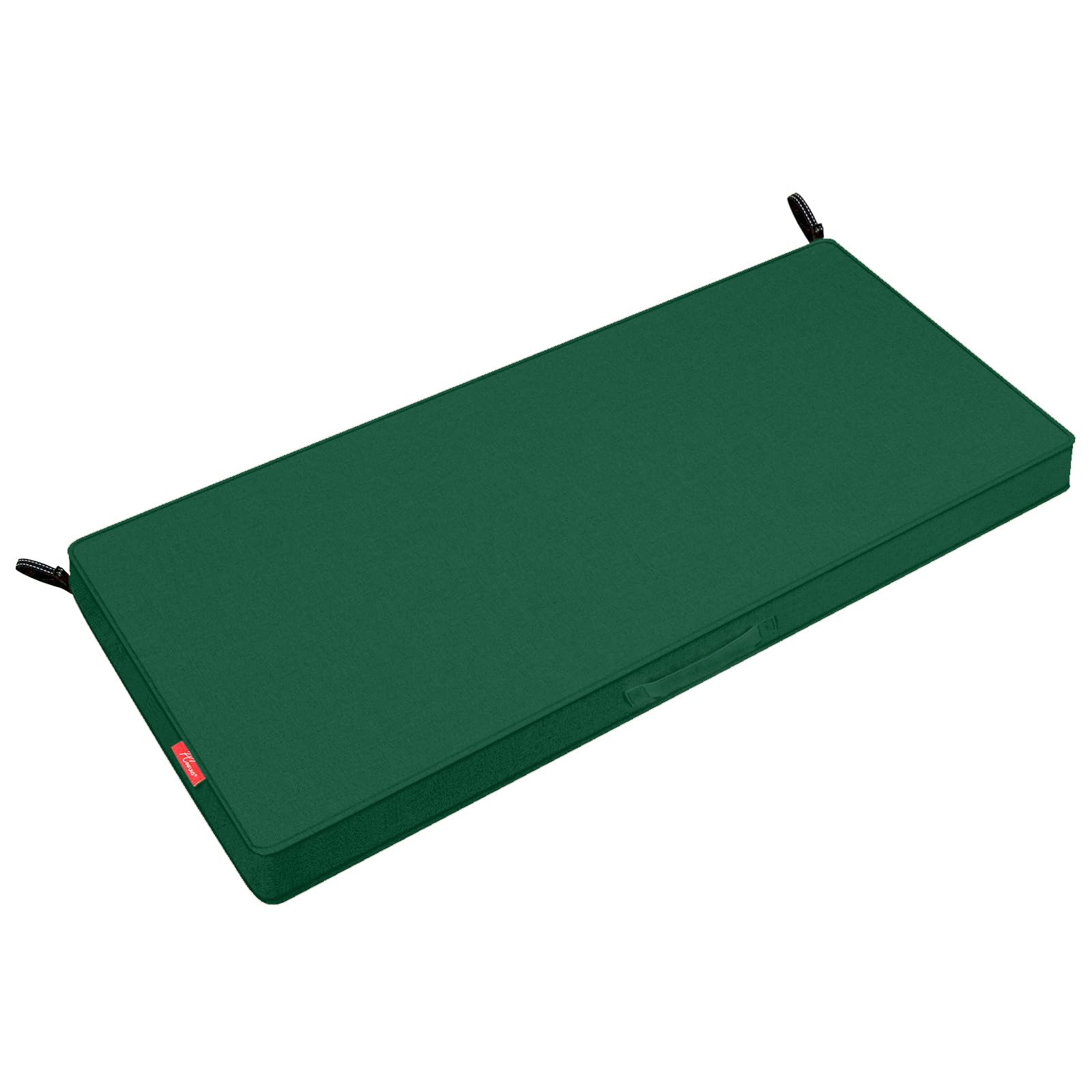 Photo 1 of Pcinfuns Outdoor Bench Cushion,Water-Resistant,Comfortable & Durable Cushions for Garden Patio,Pads with Handle and Adjustable Straps,42 x 18 x 3 Inch,Green