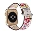 Pantheon Compatible with Apple Watch Band 42mm 44mm for Women - Floral Leather Compatible iWatch Bands/Strap for Series 4 3 2 1