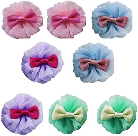 Pet Grooming Accessories Small Bowknot Dog Hair Clips Bows Hairpin 8pc Mixed Color
