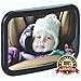 Baby Mirror For Car -Baby Car Mirror - For Rear Facing Car Seat- Wide Angle View, Adjustable Mirror w/ Shatterproof Glass, Crystal Clear Reflection, Heavy Duty Safety Straps–Perfect Baby Shower Gift!