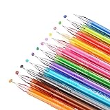 Fashionclubs Ultra Fine Ballpoint Fresh Star Diamond Color Gel Pens Pack of 12