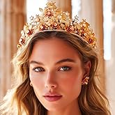 GORAIS Leaf Headband Gold Greek Goddess Tiaras and Crowns Wedding Headpiece for Women and Brides