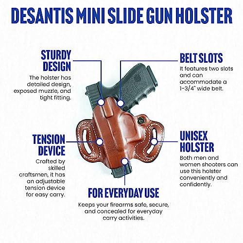 DeSantis Mini Slide Gun Holster, Fits SIG SAUER P365, P365 XL Romeo