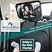 Baby Backseat Car Safety Mirror, Largest High Quality Shatterproof Clear Reflection, Wide View of Rear Facing Back Seat Infant, Child Safe, Adjustable, Perfect Shower Gift for Mom by VentureWize