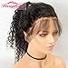 Persephone Pre Plucked 360 Lace Frontal Wig 150 Density Curly Brazilian Remy Full 360 Lace Human Hair Wigs with Baby Hair 360 Wig Human Hair for Black Women 16 Inch Natural Color