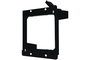 DATA COMM Electronics 60-0022-S 2-Gang Low Voltage Mounting Bracket, Black