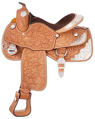 Silver Royal Premium Oak Silver Star Show Saddle 1