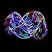 LED Hula Hoop Fully Rechargeable and Collapsable - 28 Color Strobing and Changing LED Lights - Multiple Sizes Available - Light Up Hoola Hoops