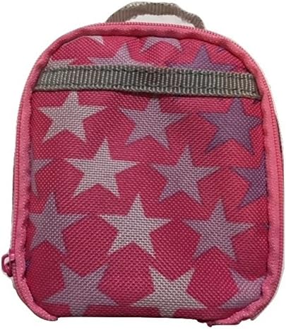 Trendy Dolls Lunchbox for Your American Girl Doll. Pink with Stars Design.