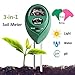 Adorma Soil pH Meter, 3-in-1 Soil Test Kit for Moisture,Light&pH Meter,Gardening Tool Kits, Great for Garden, Plants,Lawn, Farm,Indoor & Outdoor (Green)