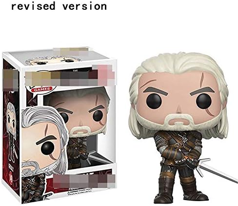 Dew Chang Witcher 3:Geralt Of Rivia Cirilla Action Figure Game Figma About 3.93 Inch POP Toy ( Color : A )