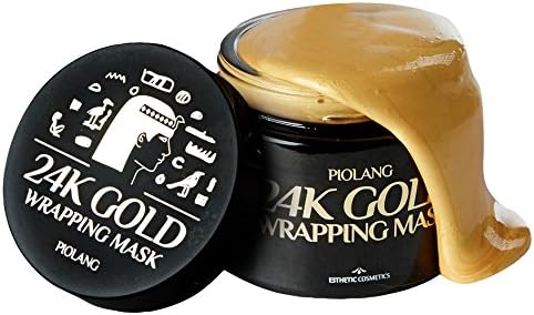 Korean Piolang 24K Gold Wrapping Mask With Free Brush Dilute Redness Balance the Face Color Return Natural Radiance Refresh Tired Skin- 80ML by koreangs