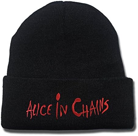 DEBANG Alice In Chains Band Logo Beanie Fashion Unisex Embroidery Beanies Skullies Knitted Hats Skull Caps