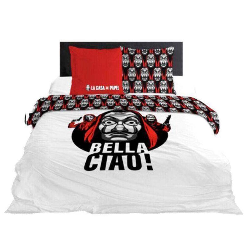 Difuzed La CASA de Papel Cotton Bed Linen White AYM-009CDP-DV 240 California King