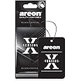 AREON X AXV10 Hanging Best Car Air Freshener Black Crystal Scent, Paper Hanging Ornaments, Long Lasting Scent for Car or Home -12 Pack