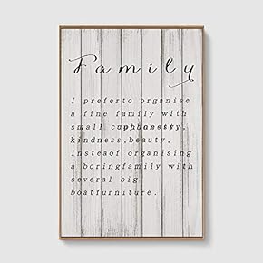 SIGNFORD Framed Canvas Home Artwork Decoration Vintage Wood...