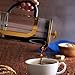 VonShef French Press Cafetiere Glass Heat Resistant Coffee Maker, Stainless Steel, Gold, 1 Liter, 8 Cup