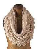 Chic Oversized Ruffle Knitted Infinity Scarf