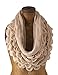 Chic Oversized Ruffle Knitted Infinity Scarf