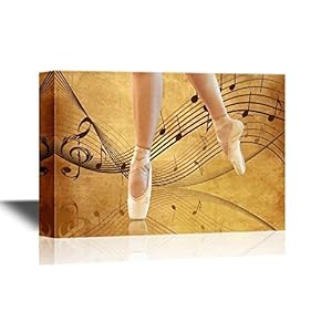 Ballerina Dancing on Single Foot with Ballet Toe Shoes