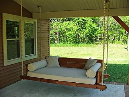 AD Planet Indoor Wooden Hanging Swing Bed for Home