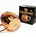 Moscow Mule Full Copper Mug – Authentic Solid Pure All Copper Cup – 16oz Rounded Old Fashioned Design – Hand Hammered Finish – By Stubborn Mule