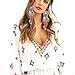 RechicGu Brown and Vintage Silver Western Cowgirl Vintage Big Dream Catcher Feather Coral Turquoise Bead Style Moon Hoop Drop Earrings
