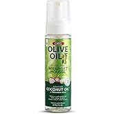 ORS Olive Oil Hold &amp; Shine Wrap Set Mousse Infused with Coconut Oil for Restorative Shine 7 Ounce
