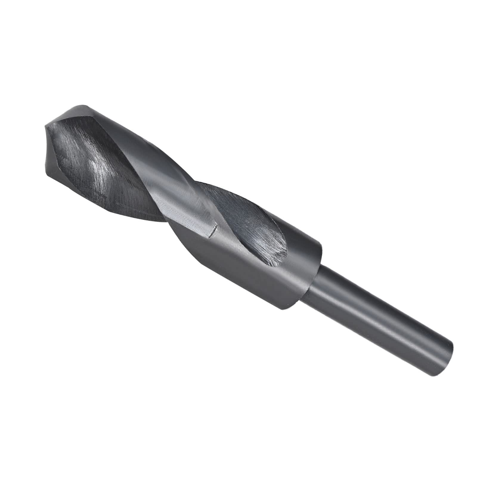 CoCud Reduced Shank Drill Bit, 23.5mm Cutting Edge 1/2" Shank, Nitride Coated High Speed Steel 6542 Twist Drill Bits - (Applications: for Stainless Steel Metal Wood)