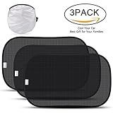AutoNmore Car Window Shades, 3PCS Car Sun Shades for Baby - 80 GSM 20