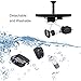 LUXJET 1.4W Floating Solar Fountain Pump Mini Garden Water Pump for Courtyard Bird bath, Maximum Flow 150L/H