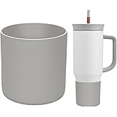 BKBY Silicone Boot Compatible with Owala 24oz/40oz Tumbler with Handle, Higher Anti-Slip Protective Sleeve Bottom Bumper Protector for Owalaa Travel Tumbler