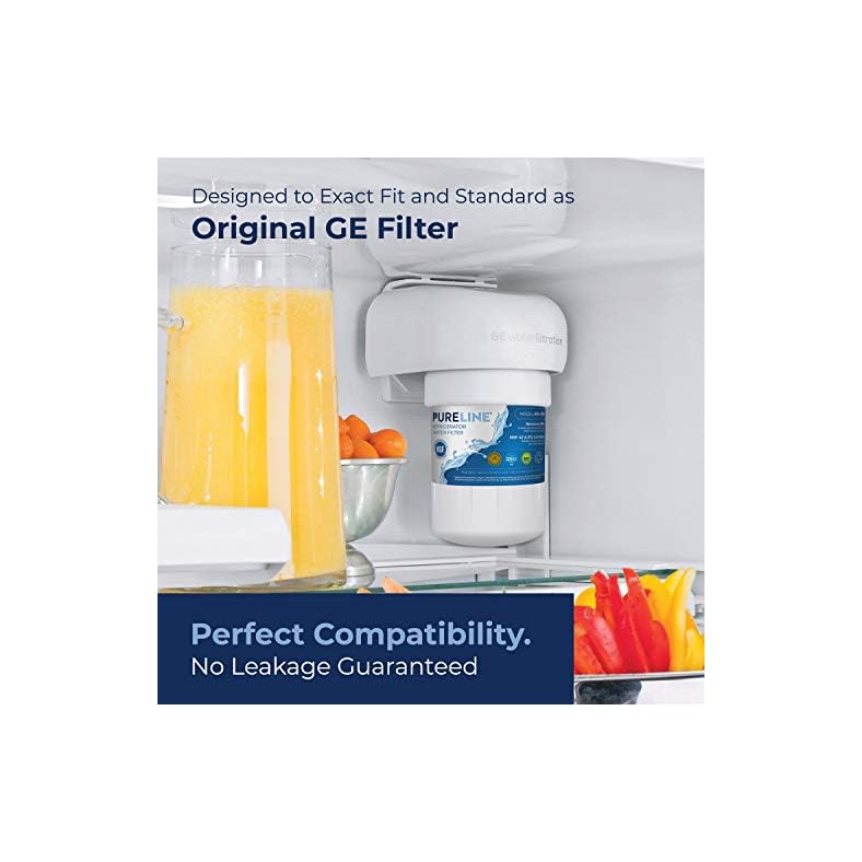 Pureline MWF Water Filter for Refrigerator, Compatible GE MWF