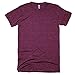 American Apparel Unisex Tri-blend Short Sleeve Track T-Shirt (L) (Tri-Black)